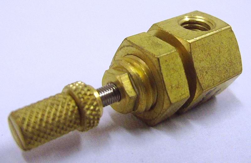 Screw-In Throttle Valve M5 Brass 'Drvb M54 Msv' - FC/Hausmarke