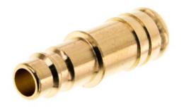 Coupling Plug Hose Nozzle Nw7.2 Brass Ø9Mm 'Ks Nw7 9 Msv' - John Guest