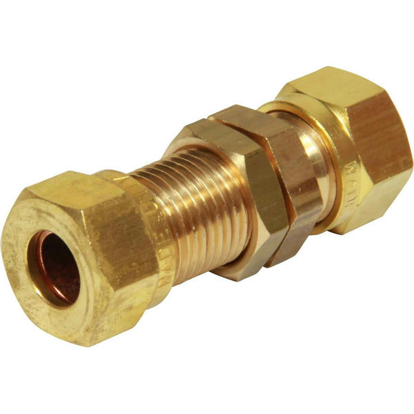 Bulkhead Coupling Connector Hose Nozzle Nw2.7 Brass Ø3Mm 'Kss 3' - John Guest