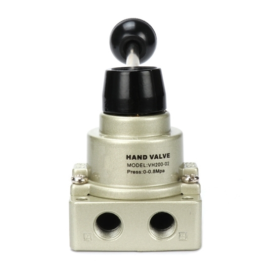 5/2 Hand Lever Valve G1/8" Spring Aluminum Pneumax 228.52.9.1/2 - Sicest