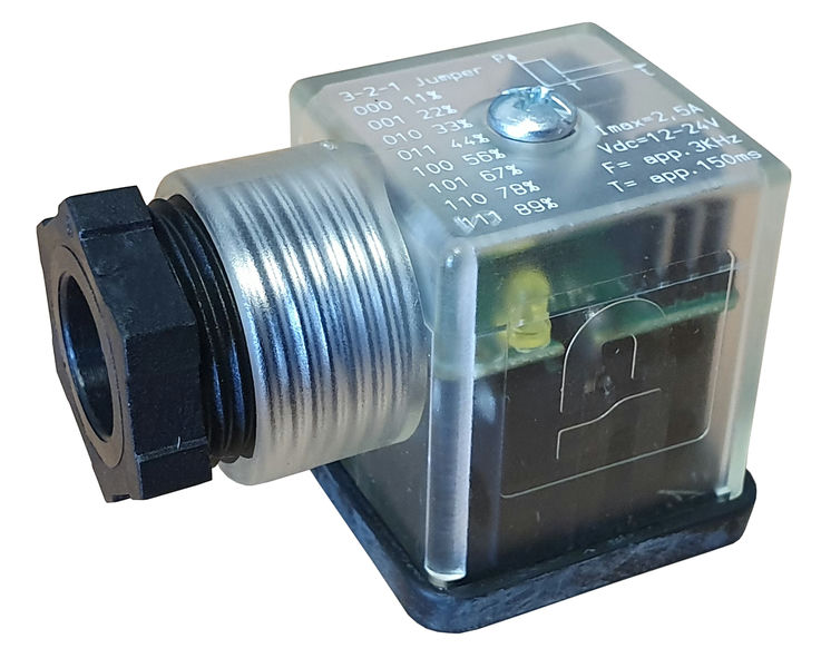 Solenoid Valve Connector 12.5Mm 24V -0.9-0Bar E161Ps8/V/52B