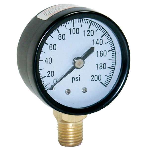 Pressure Gauge Plastic 40Mm 1/8/A 0/25Bar