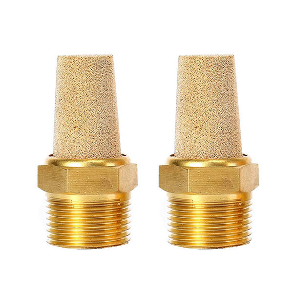 Compressed Air Silencer Brass/Sintered Bronze Long G3/8 Sd 38 Msl