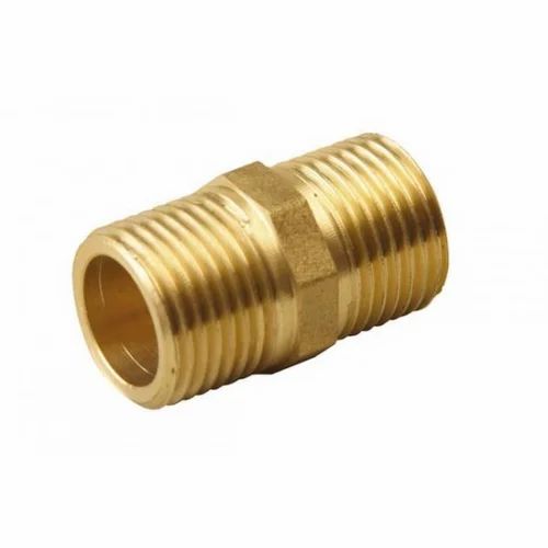 Double Nipple 3-Piece Reducing Brass R1/8 R1/4 Dnkl 18 14 Ms