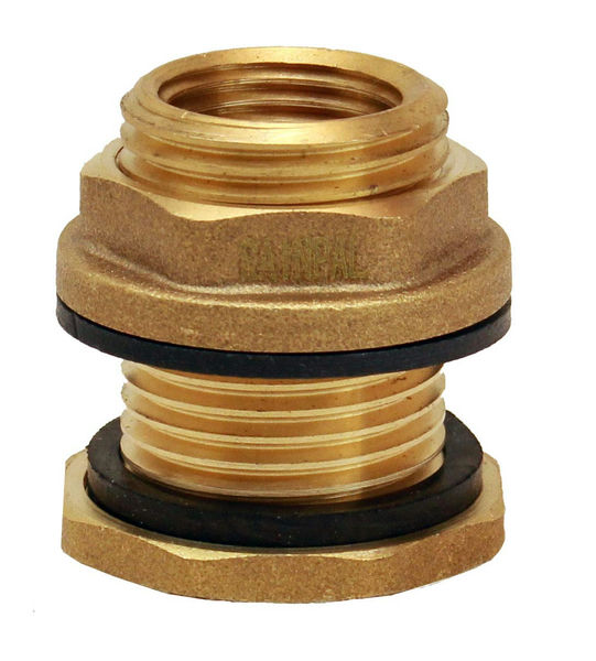 Bulkhead Fitting Brass G1/2 16 Bar Sv12 Ms