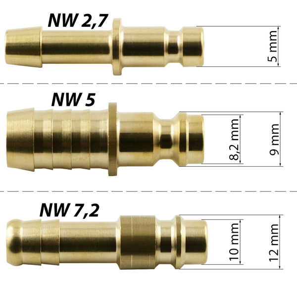 Coupling Plug Hose Nozzle Nw2.7 Va 1.4305 5Mm Ks 5 Es