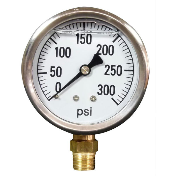 Pressure Gauge Plastic 63Mm 1/4/R 0/16Bar Mk630/16U