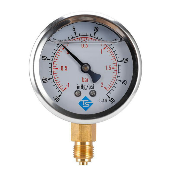 Glycerine Pressure Gauge Va 63Mm 1/4/R -1/9Bar Meg63-1/9U