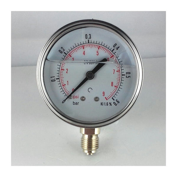 Glycerine Pressure Gauge Va 63Mm 1/4/A 0/40Bar Meg630/40H